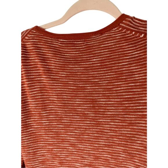 Madewell Summer Ryder Rust Orange Cardigan Duster Sweater Coastal Grandma XS - Picture 7 of 9